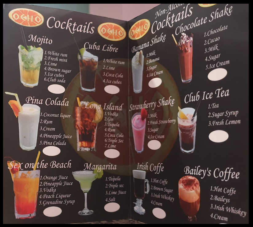 cocktailes en Bar Ocho